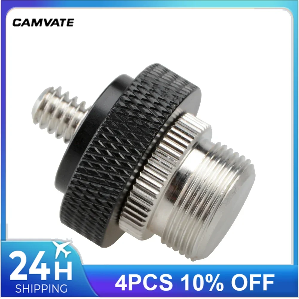 CAMVATE Double-ended Screw Adapter With 5/8