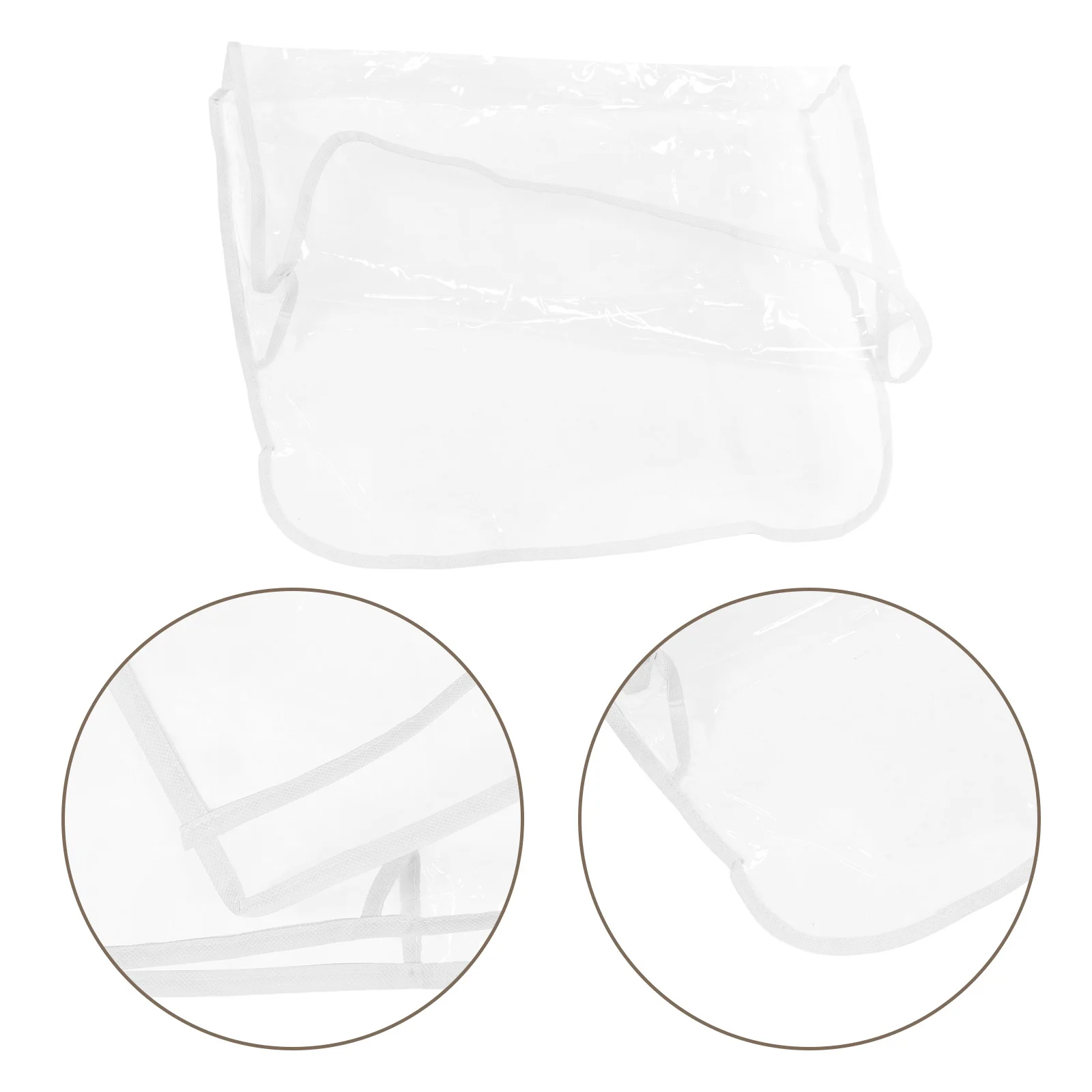 

Salon Chair Back Cover Clear Plastic Hairdresser Styling Chair Cover Wear Resistant Barber Shop Office Movie Theater