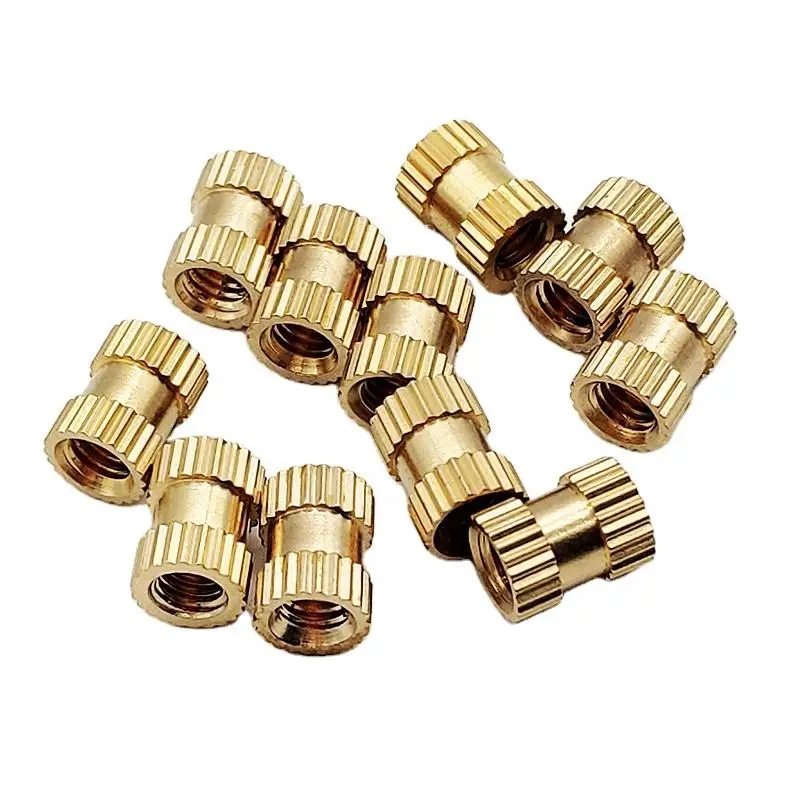 Knurling Kit Injection Nut Knurled Nuts Copper M2 M2.5 M3 Stainlness Steel Insert For Electrical 200/500pcs M2*l-3.5 M2.5*l-3.5