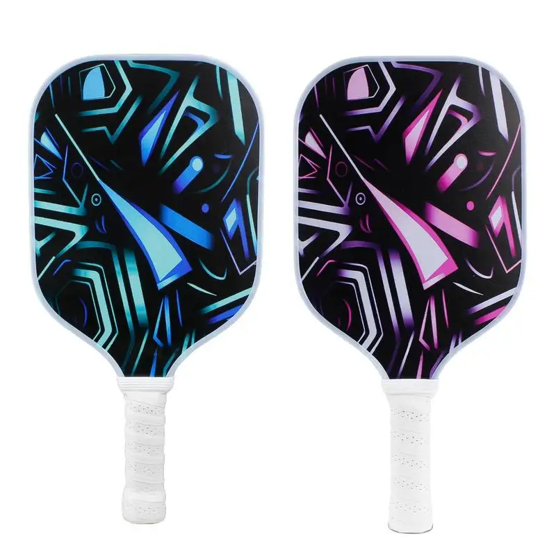 LED Pickleball Racket Fiberglass Pickleball Paddles LED Pickleball Racket Outdoor Supplies Comfortable Grip Anti-Slip Honeycomb