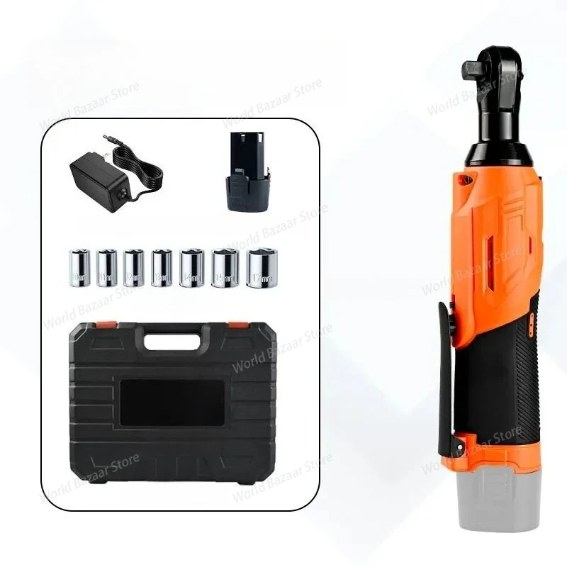

12V lithium battery ratchet wrench, 90-degree Angle portable auto repair multi-functional electric set, high torque wrench