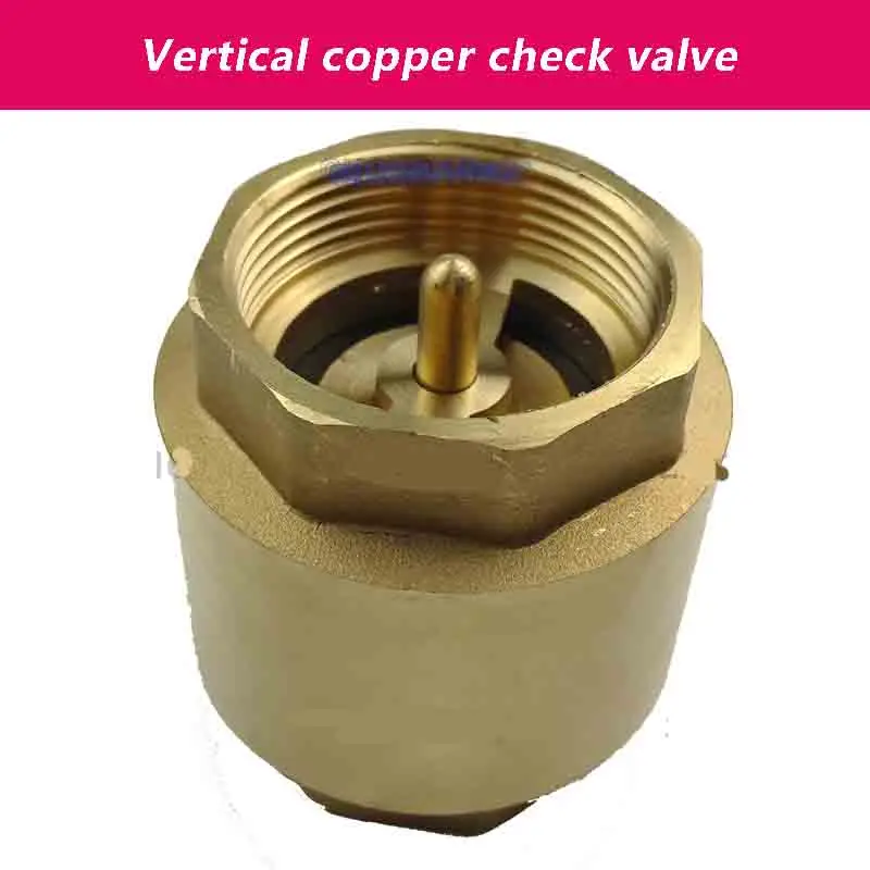 1~5PCS DN15~ DN50 Water Pump Valve Brass Thread In-Line Spring Check Valve for Water Control Check Valve 1/2