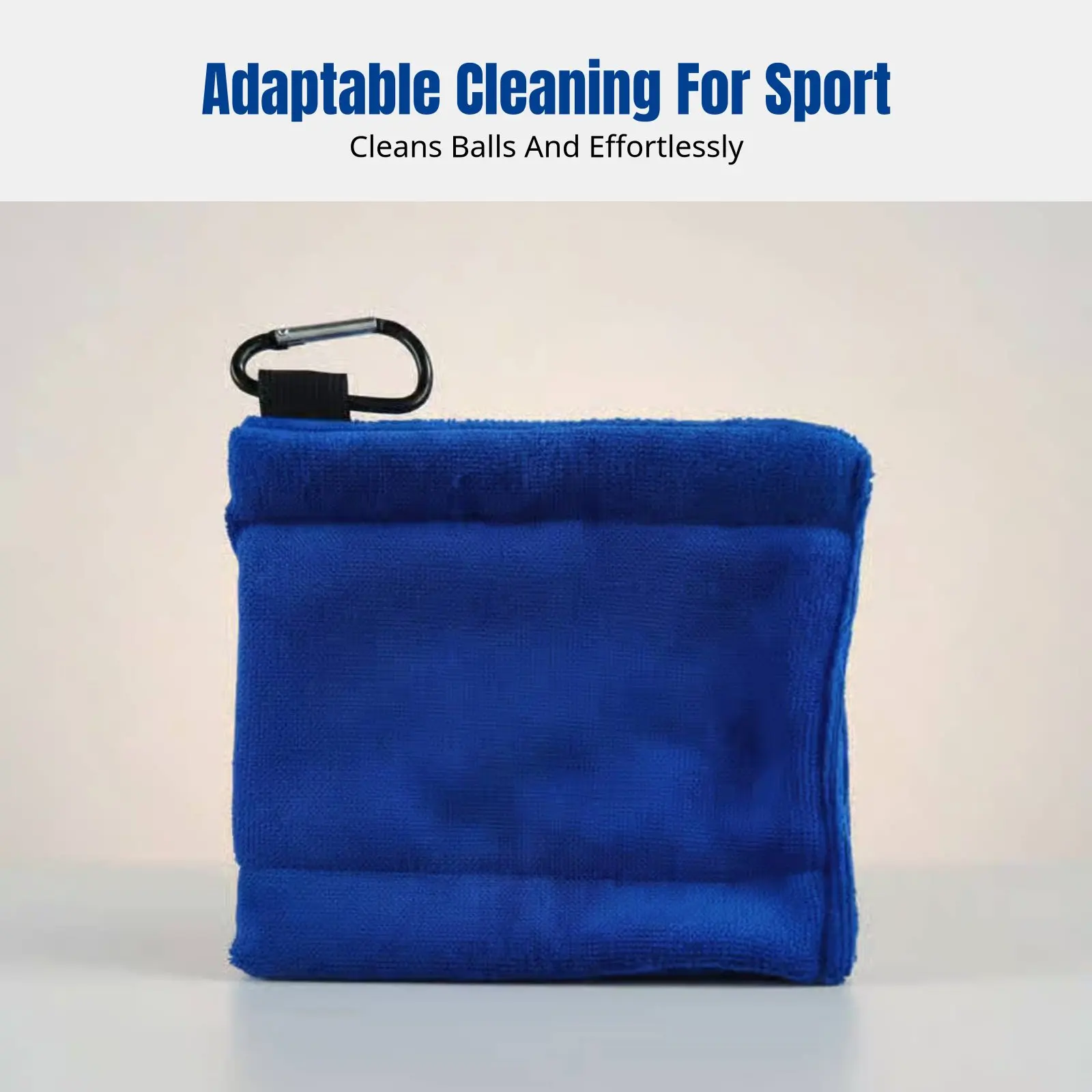 Sports Ball Cleaning Towel, Microfiber Material, Outdoor Sports, Waist-Hanging, Soft, Quick Dry, Club Wipe view 4