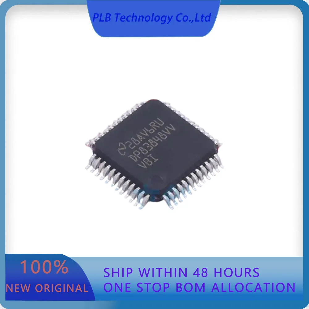 5PCS/LOT DP83848IVV/NOPB DP83848  1 PHY Transceiver LQFP-48(7x7) Ethernet Transceivers Original Stock