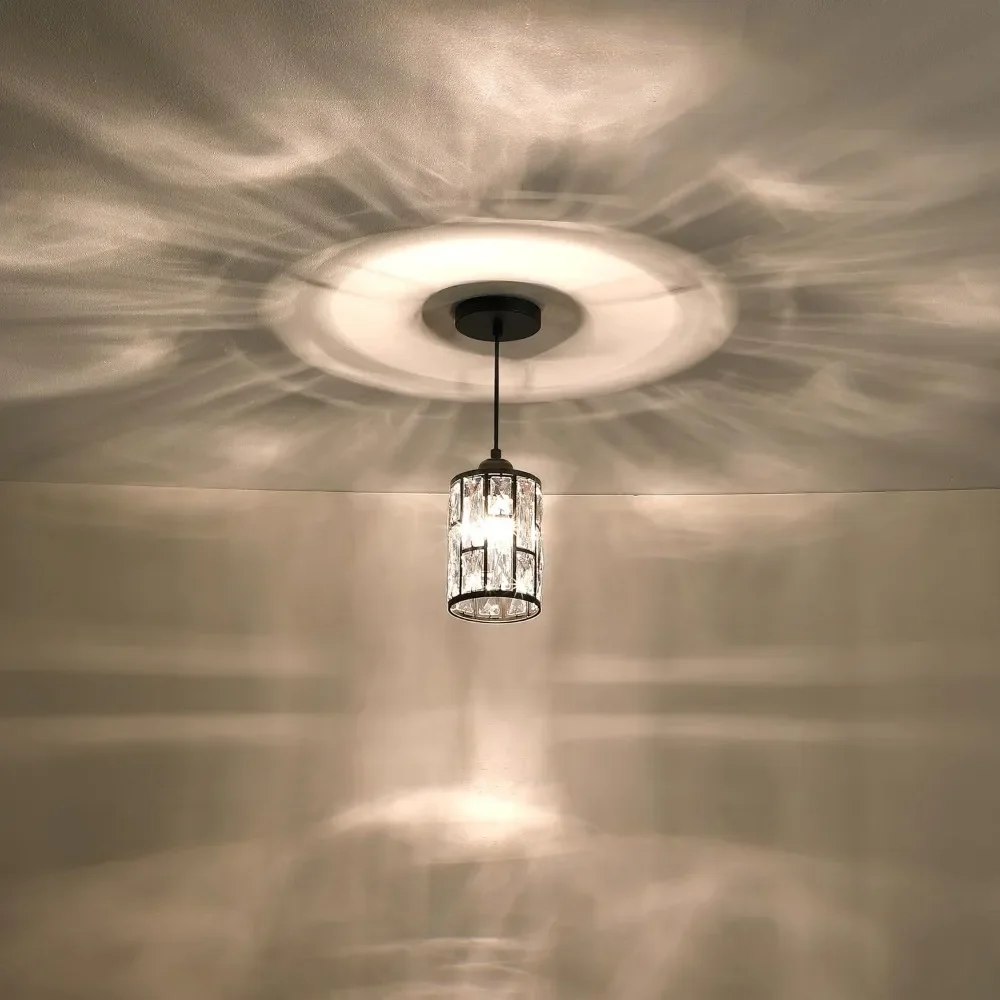 

3 упаковки, 1 светильник, 5,4 дюйма, подвесной кухонный остров, подвесной светильник, золотой, современный подвесной светильник с хрустальным металлом