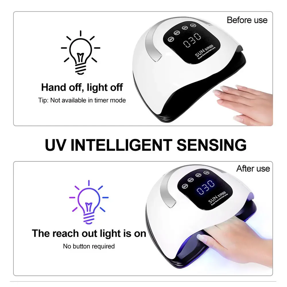 72LED UV Nail Art Lamp Professional High Power Nail Dryer with Sensor Fast Curing Gel Polish Drying Light for Nail Salon