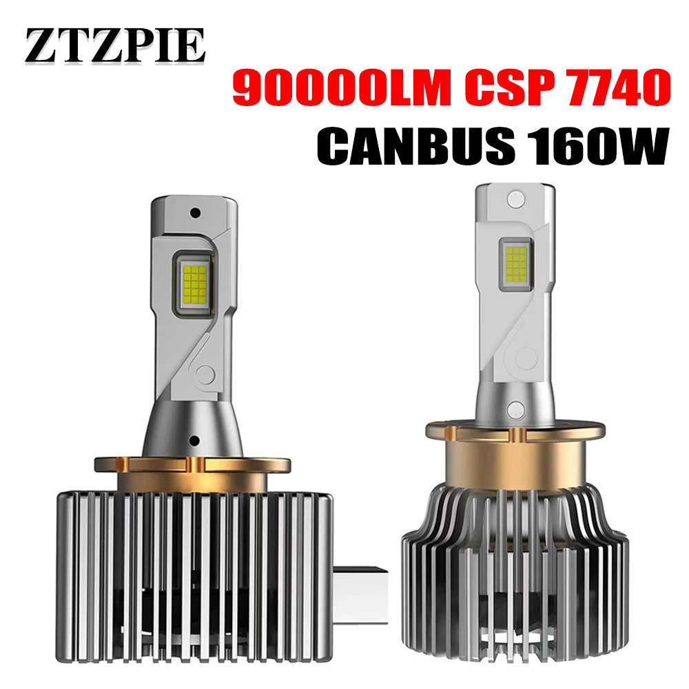 

ZTZPIE 6500K 90000LM Canbus D1S D2S D3S D4S D5S D8S Led Headlight CSP 7740 CHIP Lamp Canbus Powerful Car Light Bulb 160W