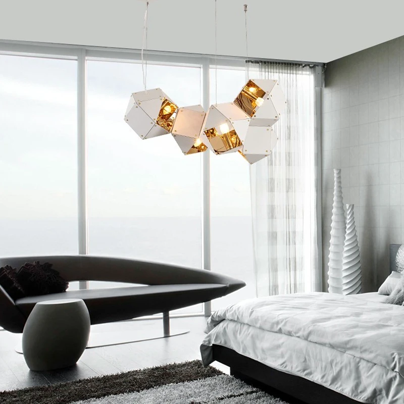 

LED Pendant Light Hanging Lamps New To The Season Lamparas De Techo Cube Light Art Deco All-match Style