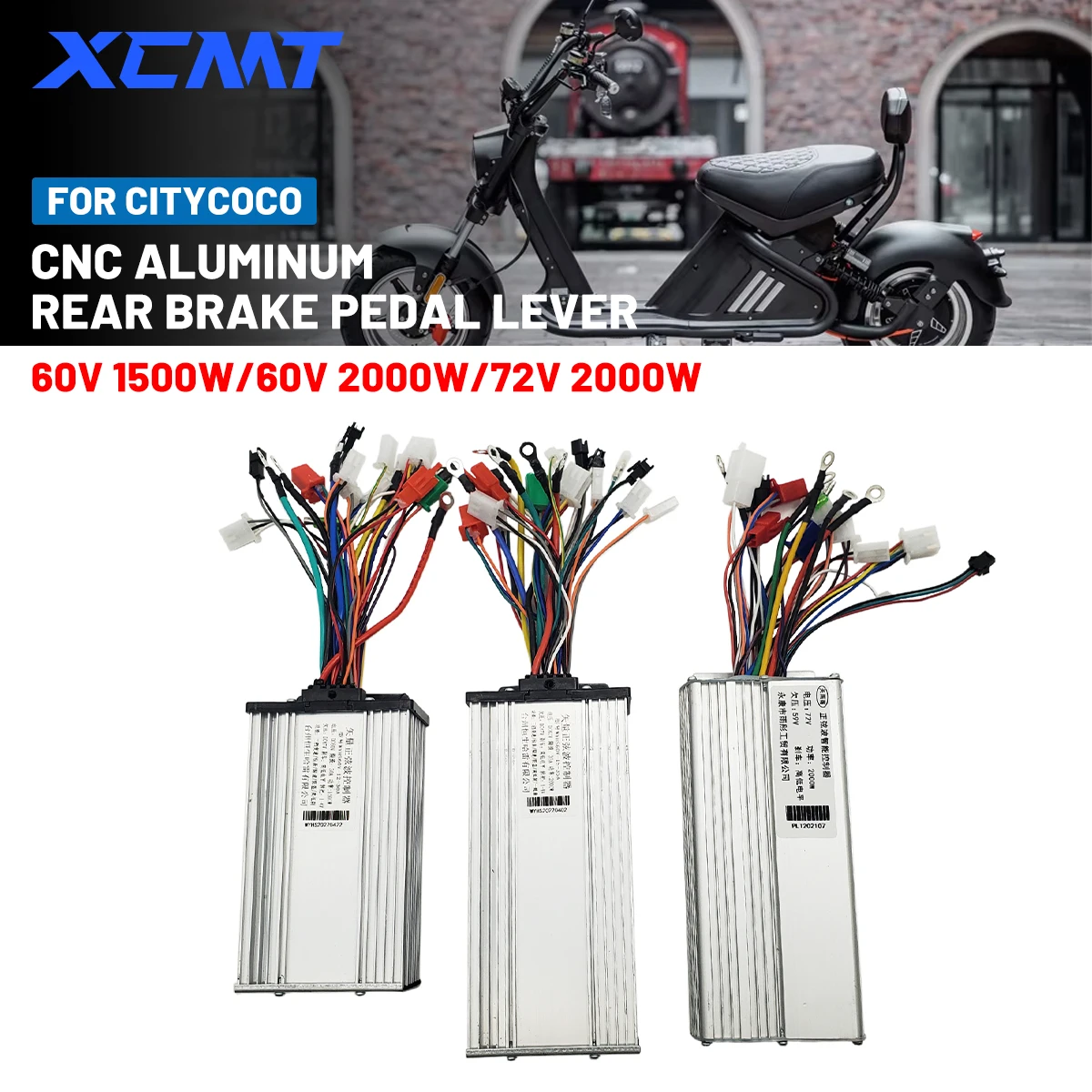 

60V 72V 1500W 2000W Controller For Citycoco Scooter Harley Scooter With Three speed Controller Electric Scooter Universal Parts