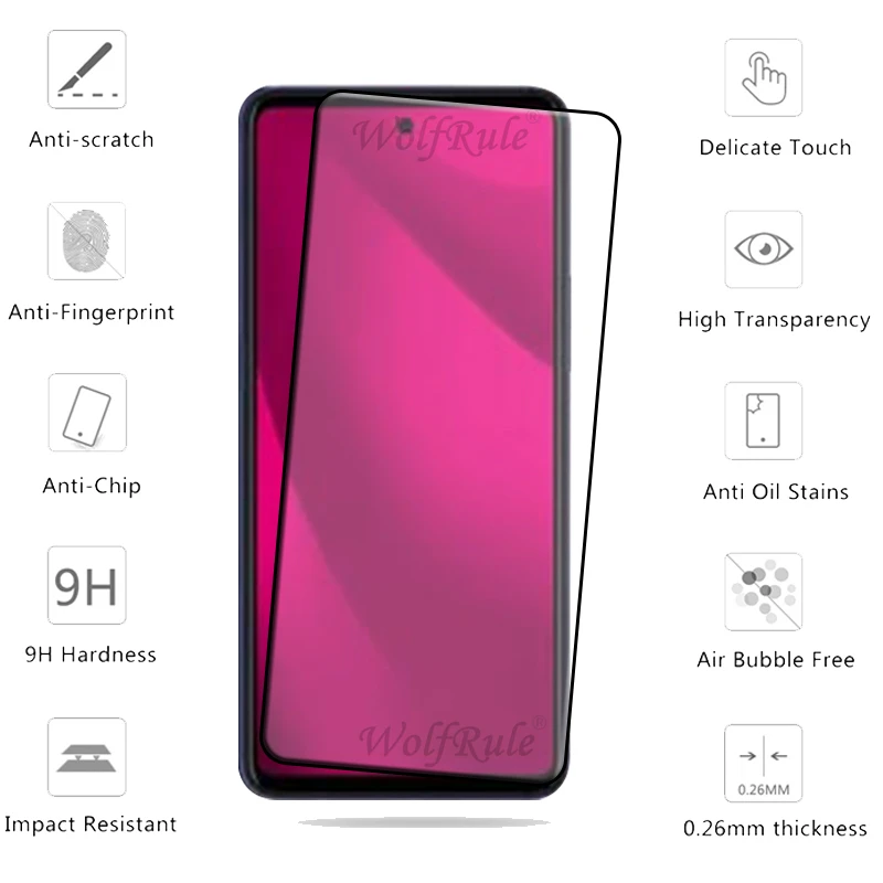 Protecteur d'écran en verre 9H, 4 pièces, pour T-Mobile T Phone 2 Pro 5G