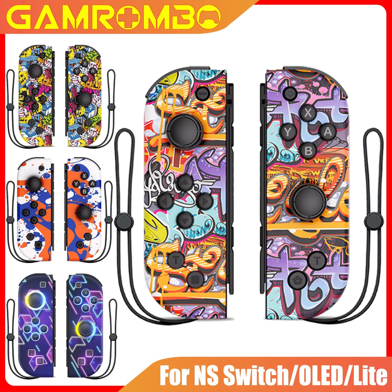 

Wireless Controller Joypads For Switch/OLED/LITE/PC/IOS/Android Game Console Joystick RGB LED Turbo Dual Vibration Funcs Gamepad