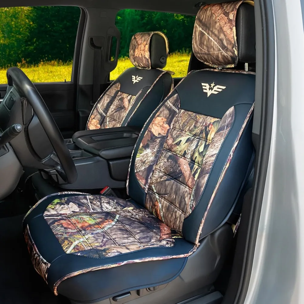 

Durable Premium Seat Covers for Full-Size Trucks and SUVs, Padded Protection with Bottom Wraparound