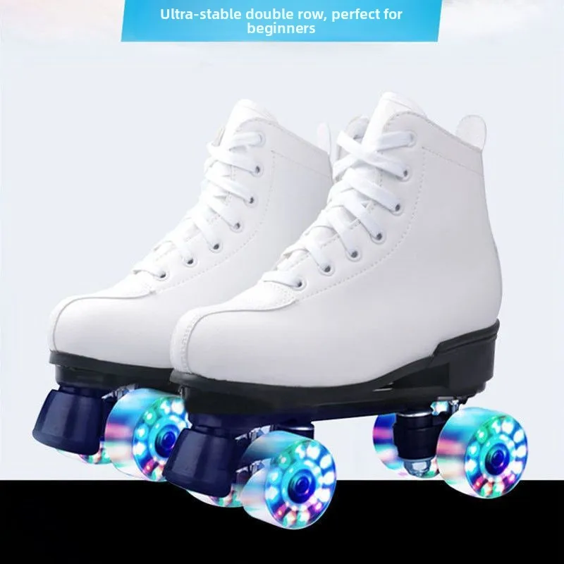 patins-a-roulettes-double-rangee-en-cuir-pu-blanc-avec-roues-a-paillettes-design-fig-chaussures-confortables-et-tendance-pour-le-patinage-et-le-divertissement