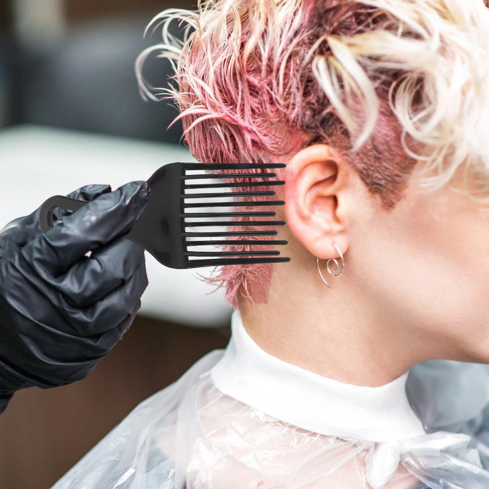 

2 шт. расческа для волос с широкими зубьями, черный размер S, распутывание волос, парикмахерская, массаж головы, мужская грабли, расческа, аксессуары для волос