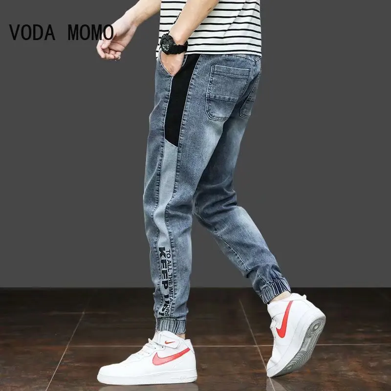 Männer der Jeans Harem Denim Hohe Qualität Fracht Hosen Jogger Goth Hip Hop Hosen Männlichen 3XL männer jeans männer designer jeans