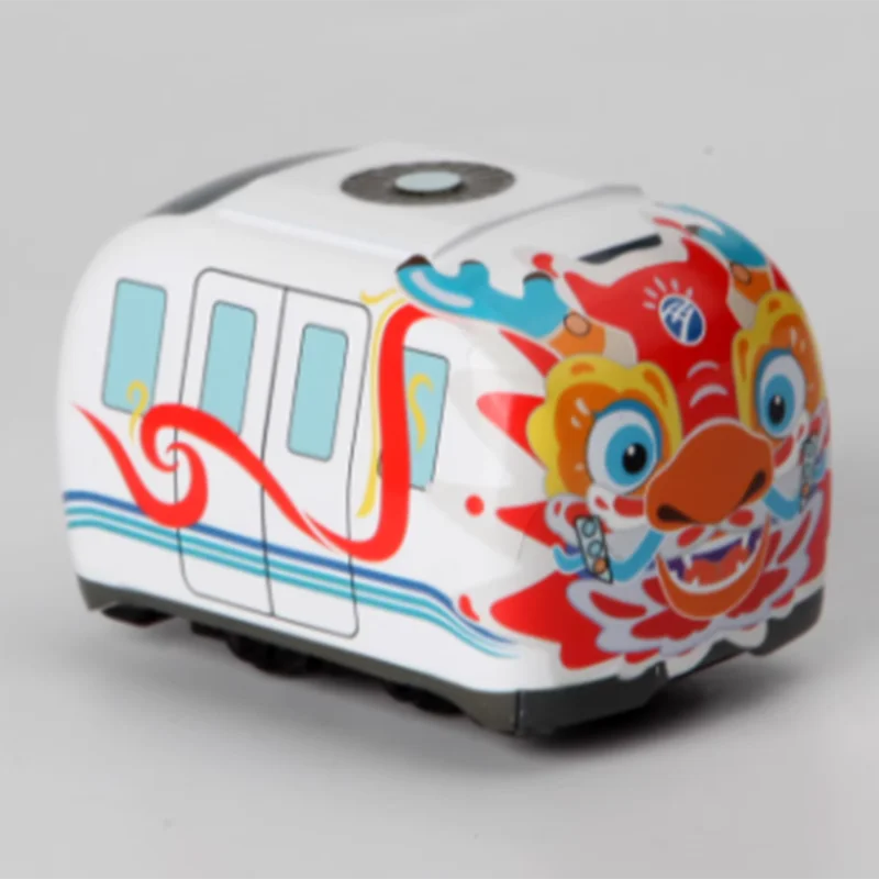 Cerca de 5cm de comprimento Ningbo Rail Transit Dragon Year Especial Q Edição Treno Modelo II Liga Subway Modelo Dragão Presente de Ano Novo para Crianças