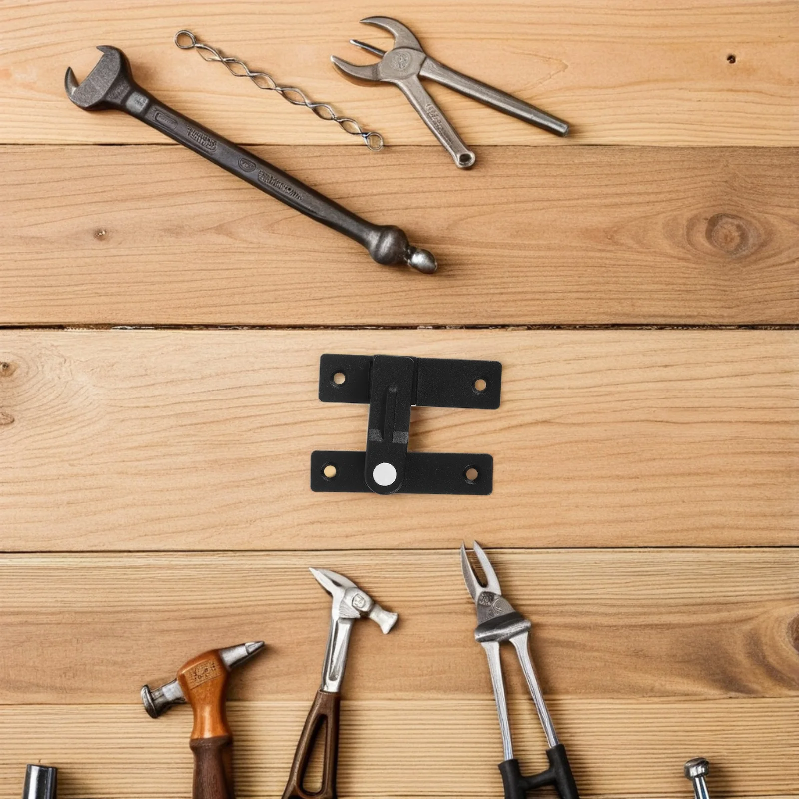 

Zinc Alloy Sliding Door Lock Night Glow Feature for Bathroom Bedroom Indoor Privacy Security Flip Latch Gate Latches