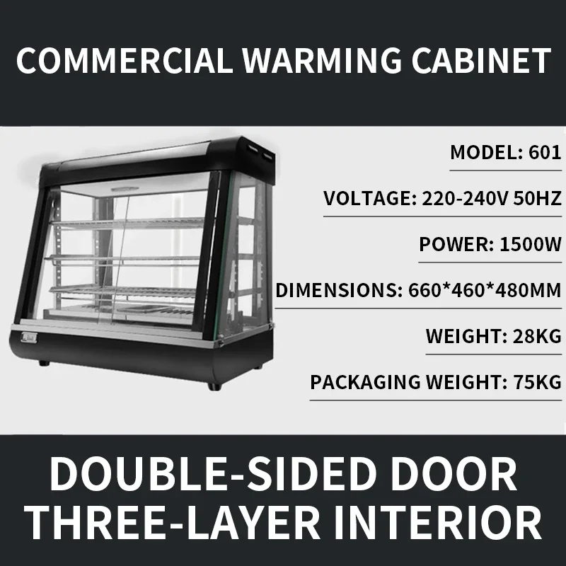 NF Commercial heated constant temperature display cabinets for fried chicken, hamburgers, egg tarts, cooked food, and baked buns