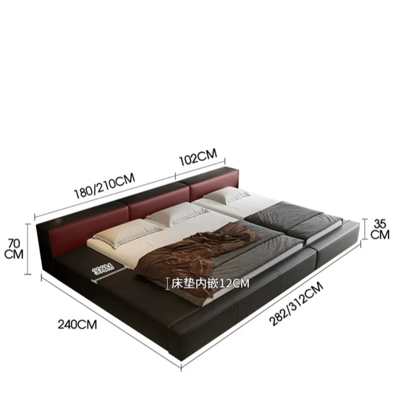 Combination Loft Tatami Beds Apartment Nordic Bedroom Double Hotel Tatami Beds Frames Set Camas De Dormitorio Home Accessories