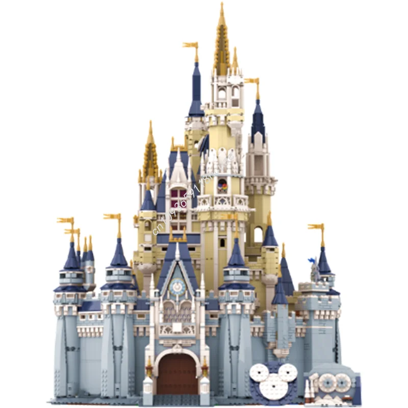 10904개 MOC 3 퍼펙트 캐슬 디즈니 모델 빌딩 크리스마스 선물 블록 건축 조립 DIY 창의적 장난감 브릭