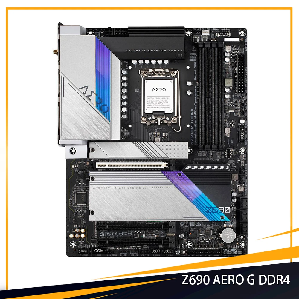 

Z690 AERO G DDR4 для Gigabyte LGA1700 128 ГБ ATX поддерживает процессор 12-го поколения Pentium Gold Celeron, материнская плата высокого качества