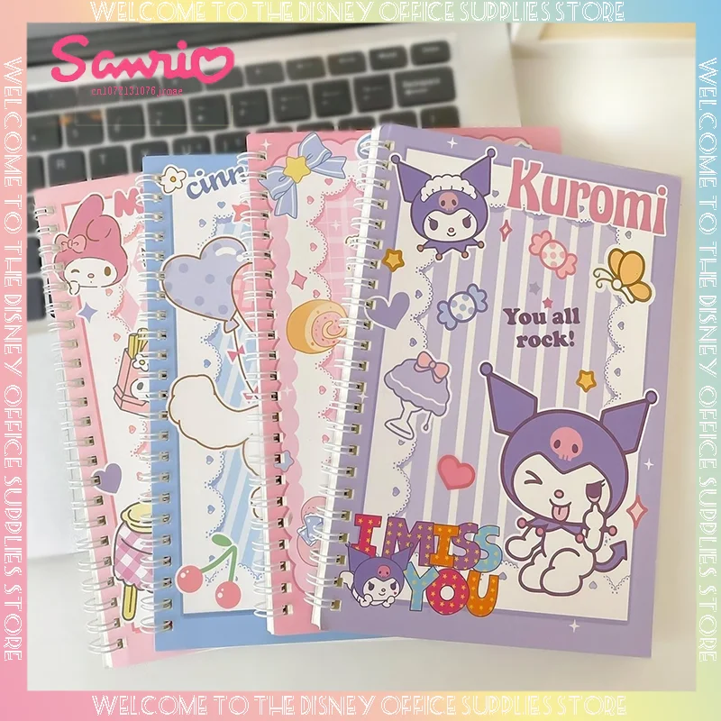 Sanrio Coil Book Cinnamoroll Kuromi Mymelody Book Primary And Secondary School Student Diary Notepad Hand Ledger