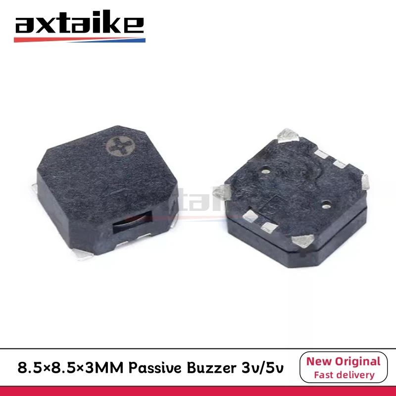 5PCS 3V 5V 8.5×8.5×3MM Passive Buzzer Magnetic Anti-lost Buzzer 8.5*8.5*3MM Loudspeaker For Arduino Electro Kit SMD 8530