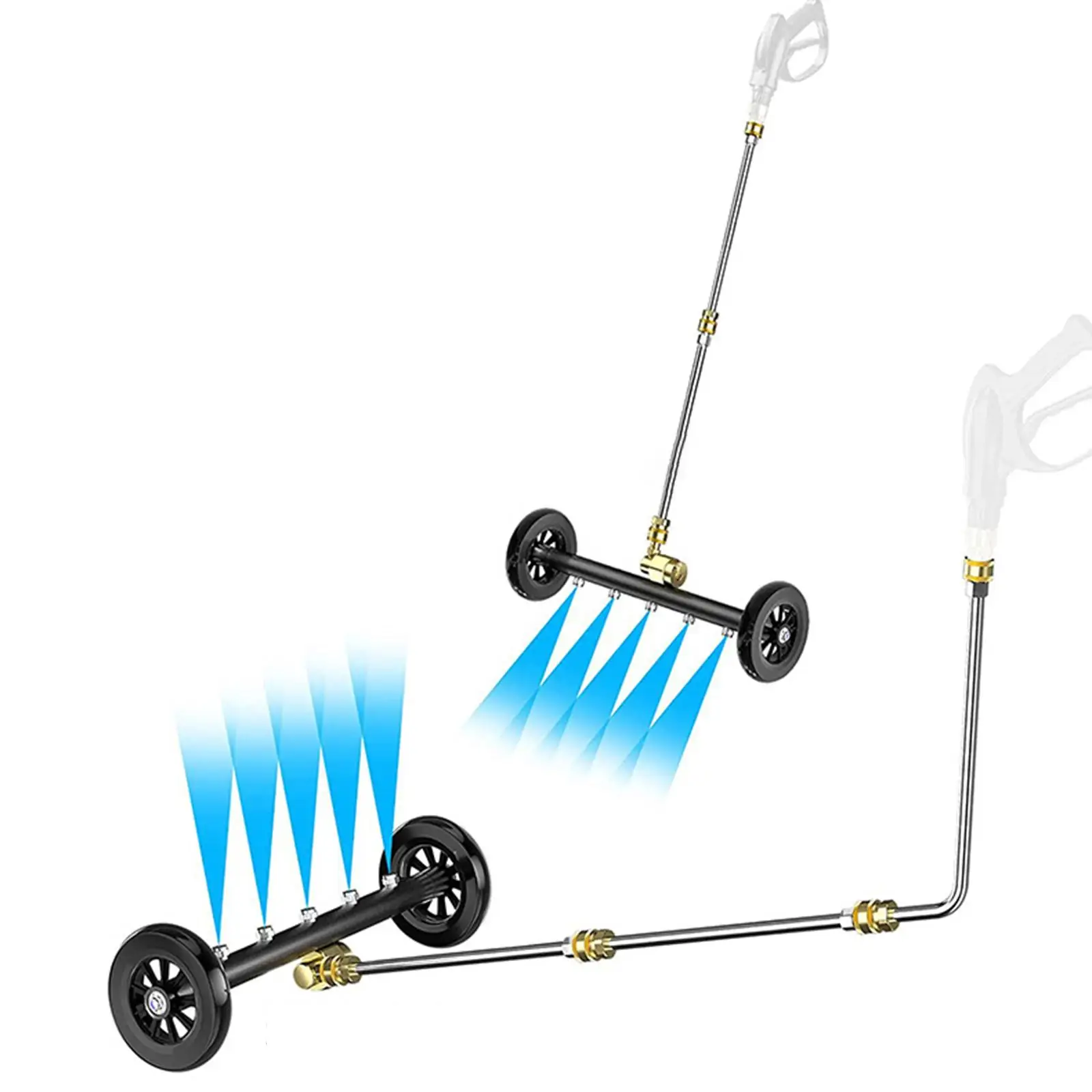 18inch Undercarriage Cleaner 4000 PSI for Outdoors Sidewalks Courtyards Terraces