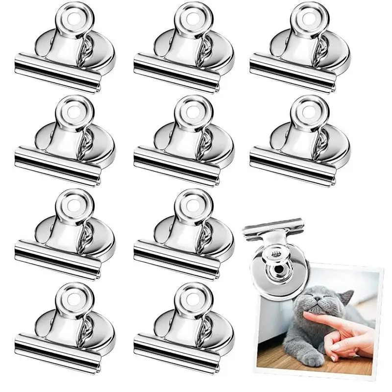 Nam Châm Tủ Lạnh Nặng Từ Tính Kẹp 10 Mạnh Lớp Học Nam Châm Cho Nhà Bếp Tủ Lạnh Viết Bảng Trắng Thay Đồ