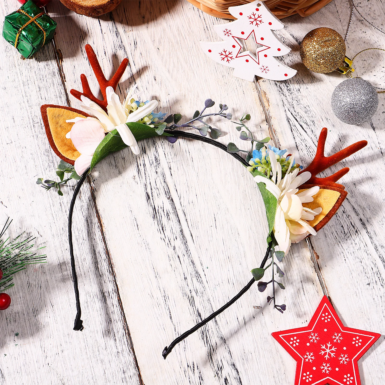 

Christmas Reindeer Headbands Antler Hair Accessories Elastic Hoop One Size Fits All Festive Party Wear Christmas Gifts