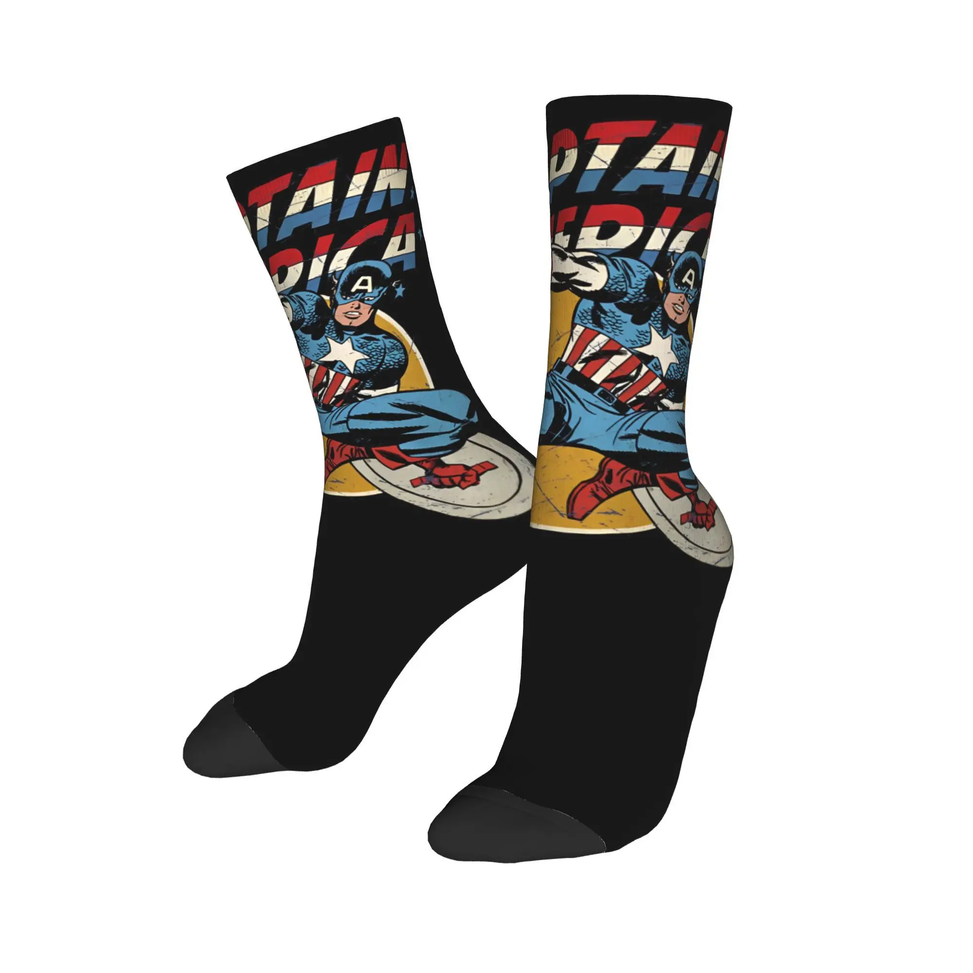 Hip Hop  Men Women Socks Captain America: Brave New World Merch Cute  Sport Stockings All Seasons