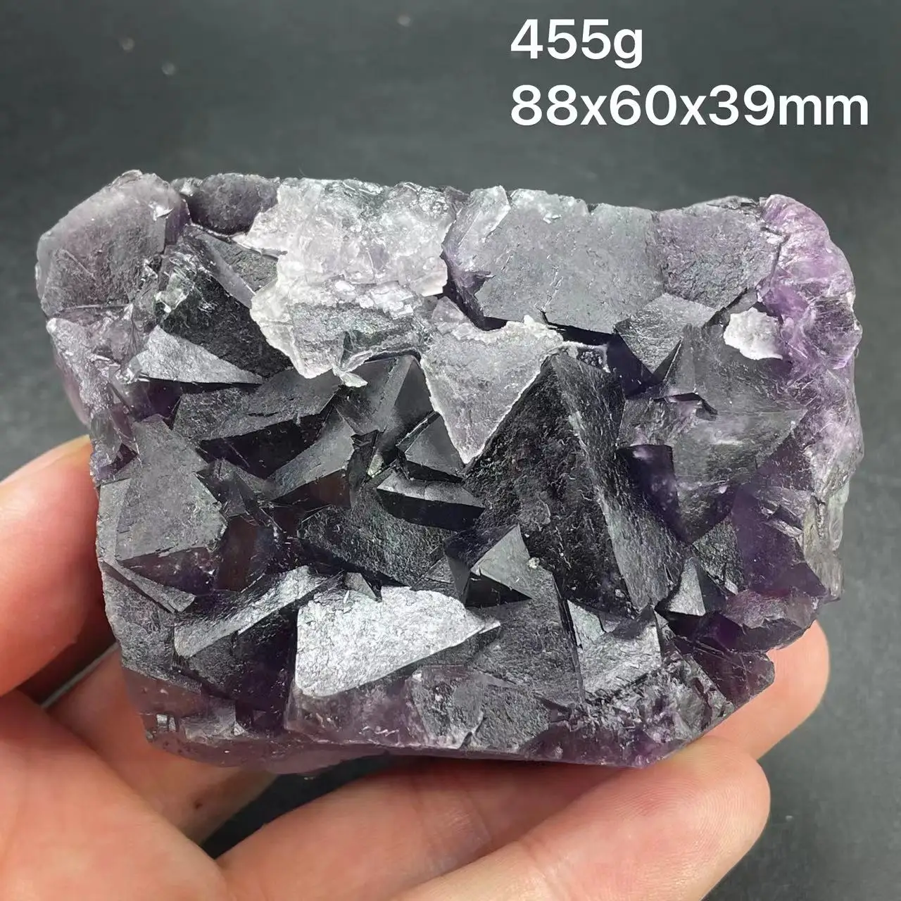 

new! 100% natural fluorite purple green white octahedral rainbow fluorite beautiful raw stone healing crystal from Zhejiang