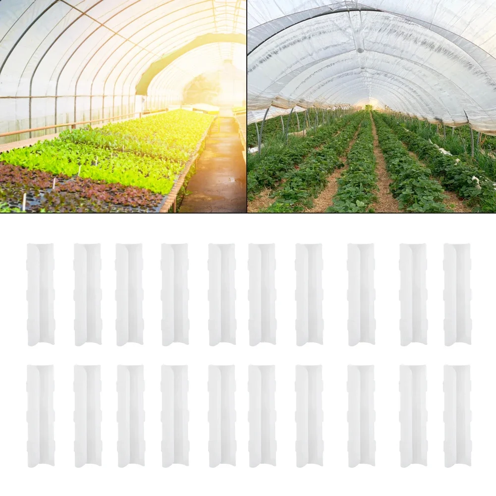 

Tunnel Hoop Clips Pipe Clamps Plant Stakes Temperature Resistant Anti Rust Greenhouse Shed Film Kits Reliable Practical