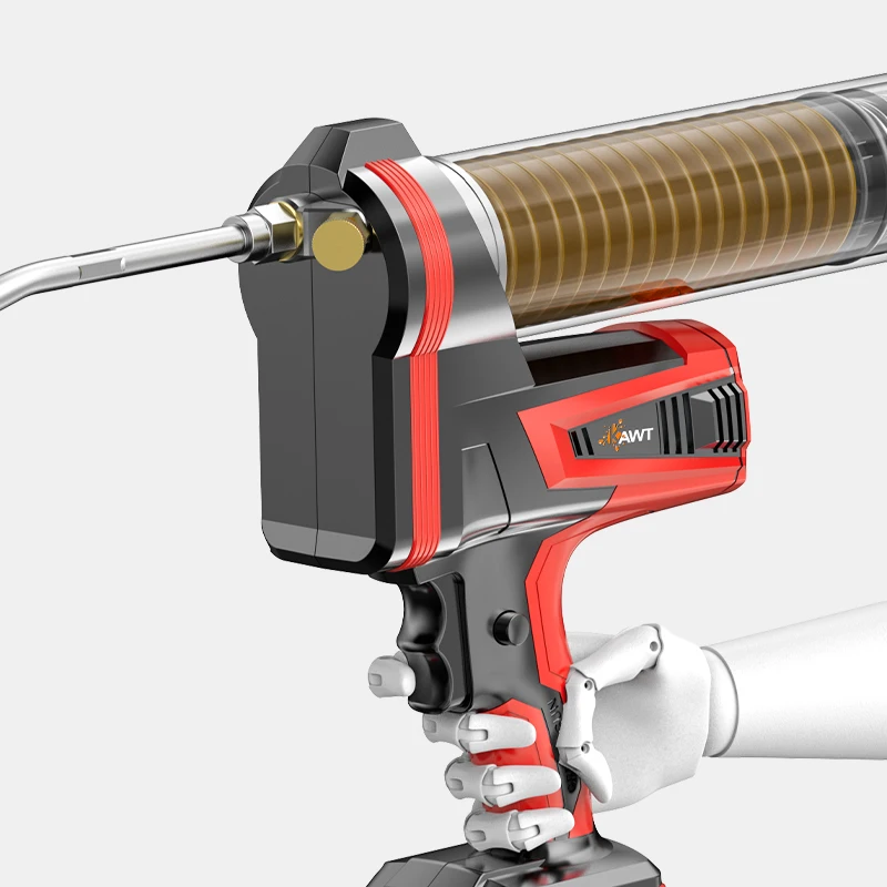 Cavitt Manufacture Customization 600CC 24V Lithium Battery 12000PSI Electric Automatic Cordless Grease Gun Aluminum Plastic