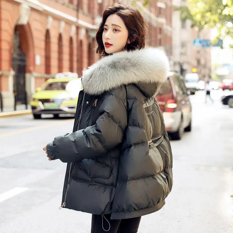 

White Du down ort Puffer Jaet Женское зимнее пальто Thiened Sli Small Size заводская верхняя одежда интернет-знаменитостей