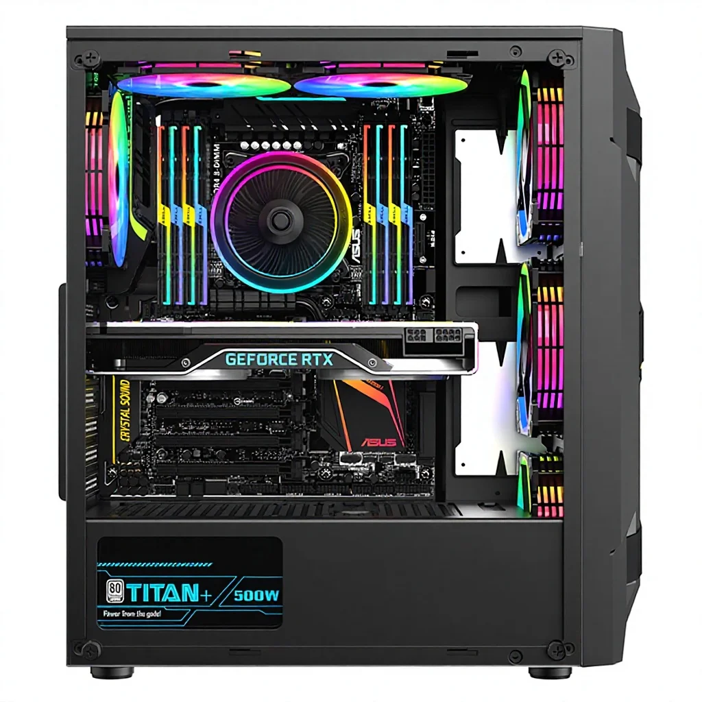 Desktop Computer Case for PC Gaming Computer Towers