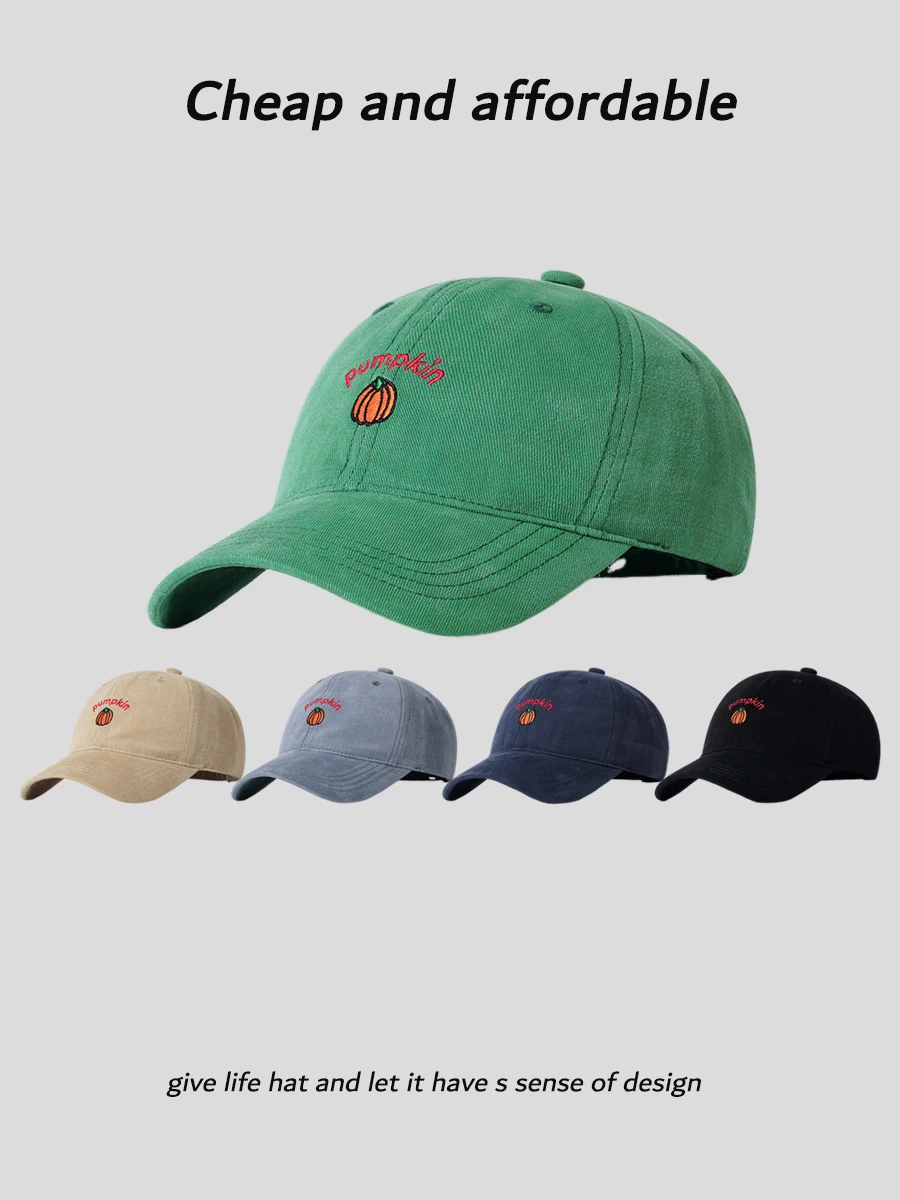 

Hat Women's Retro Embroidery Spring and Autumn Versatile Cap Casual Sports Shade Baseball Cap Men