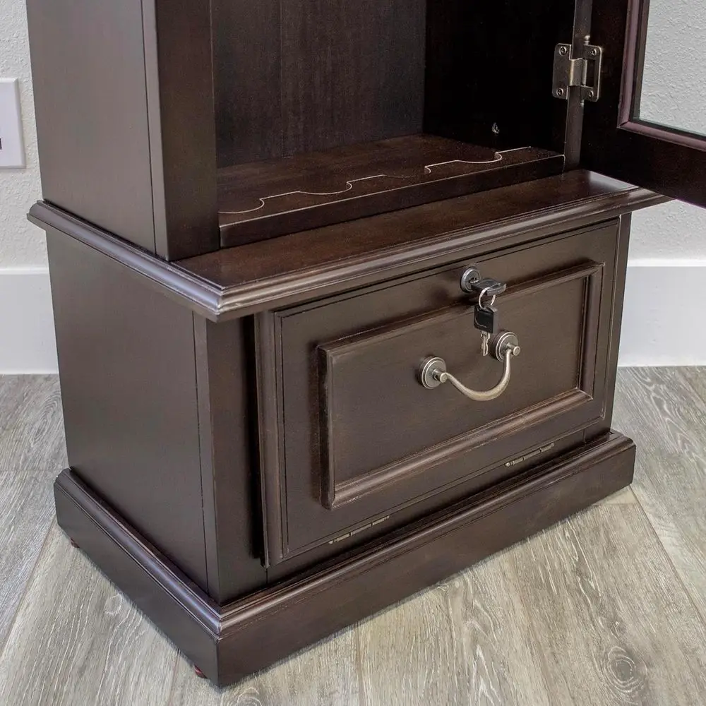 Rifle Storage Cabinet with Secure Glass Front