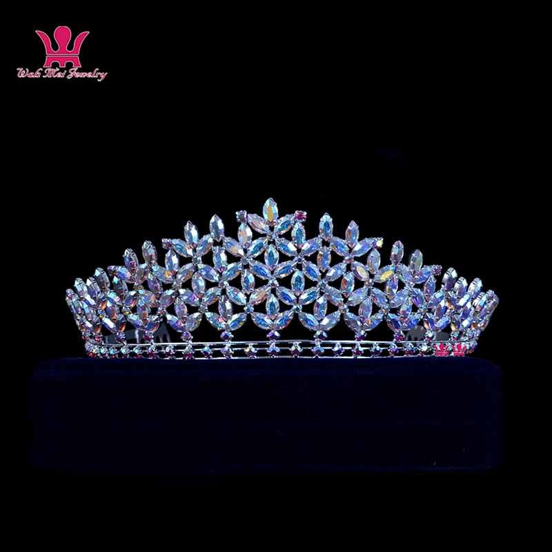 Australian Crystal Rhinestone Tiara Crown Bridal Princess wedding Pageant Shining Hair jewelry Accessories Noble Luxurious 02190