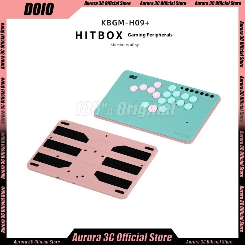 

DOIO HITBOX KBGM-H09 Plus HE Модернизированный беспроводной джойстик из алюминиевого сплава Аркадная игровая клавиатура Tekken 8 для PS5 Switch Steam NS2