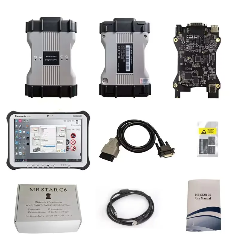 Free Licenses DoIP MB Star C6 With FZ-G1 Tablet Laptop For Car Diagnostic Tools Support DOIP/CANFD/CAN/K-LINE/L-LINE ect