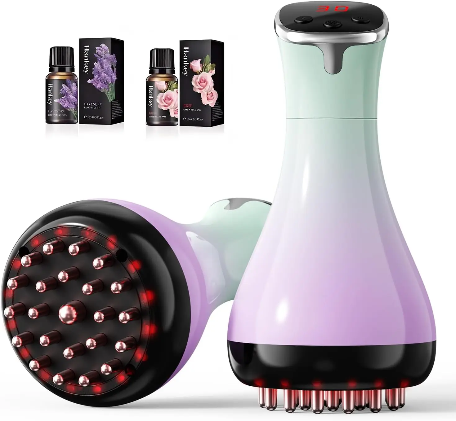 

Handheld Lymphatic Massager for Cellulite Reduction, Stretch Marks & Pain Relief, Portable Body Sculpting Tool