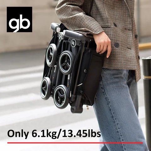 gb Pockit 3H baby Steoller (Includes Free Armrest), All-Terrain, Lightweight Stroller, Travel-Friendly