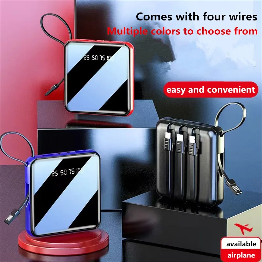 New Mini outdoor power bank 15000mah portable charger with flashlight charger external battery pack mobile universal power bank
