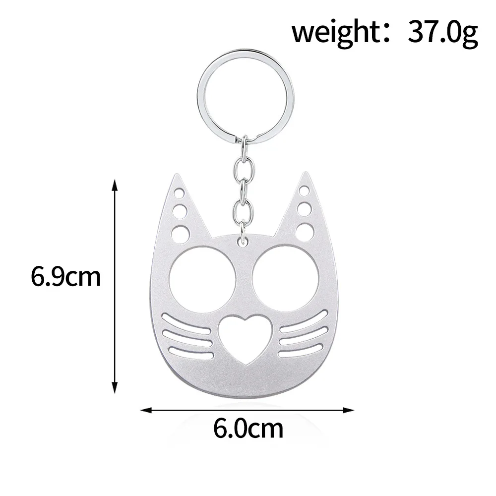 Auto-defesa Keychain para homens e mulheres, Universal Personal Security Protection, Cute Cat