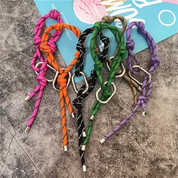 Keychain Heavy Metal Keyring Couple Bracelet Keychains Nylon Ornaments Bag Charm Car Key Chains Accessories Gifts for Boyfriend