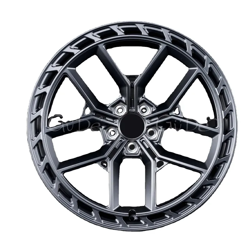 High End Customized Wheel Hub Multiple Inch Deep Concave Forged Alloy Rims, 5x3 PCD Gold Polished Finish, Single Piece Sporty C