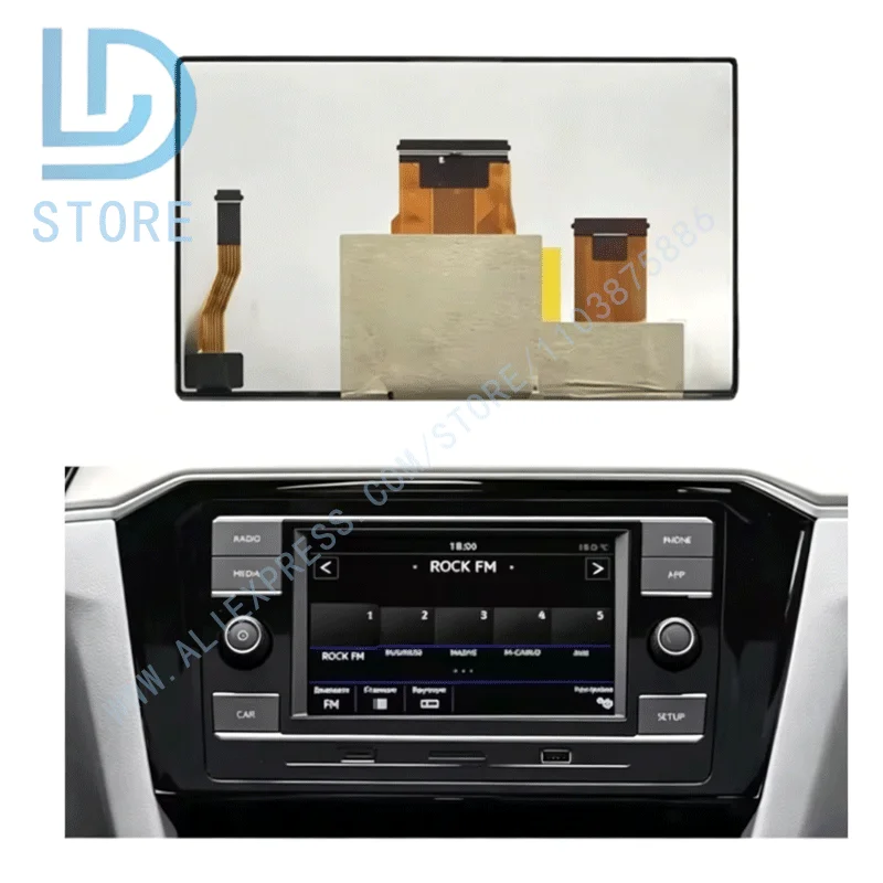 

LM1696A01-1D LA065WV3 SD01 6.5 inch LCD Display With touch Screen Digitizer For 2019 V-W Je-tt-a Pa-ssat Go-lf Tiguan 17A035868