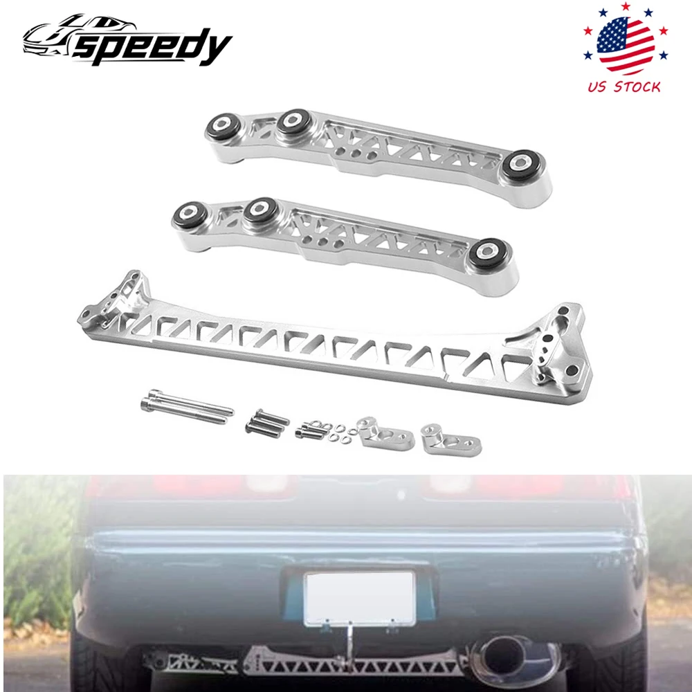 

Серебряный НИЖНЕЙ ЗАДНИЙ КЕРУВАННЫЙ ВАЖЕЛЬ LCA SUBFRAME BRACE ДЛЯ HONDA CIVIC 88-95 EG Sk F7