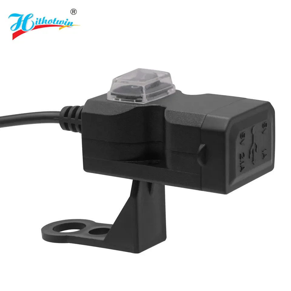 5V Motorcycle USB Chargers 3.0 5V 3.1A Power Adapter Socket Waterproof Dual Ports Dirt Pit Bike Motorbike Accessories Universal